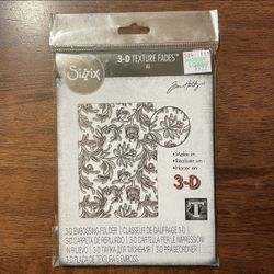 Sizzix 662716 Botanical 3-D Textured Embossing Folder