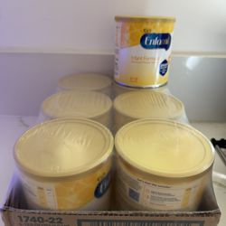 7 Yellow Sealed Cans 