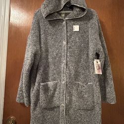 Hooded Fleece Cardigan 