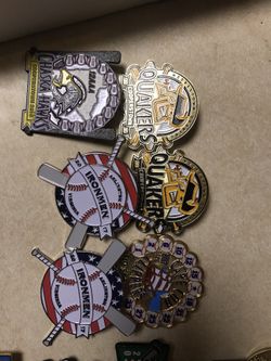 Cooperstown and misc pin collection:pins/pin bags/