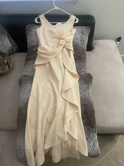 Beige evening dress $10