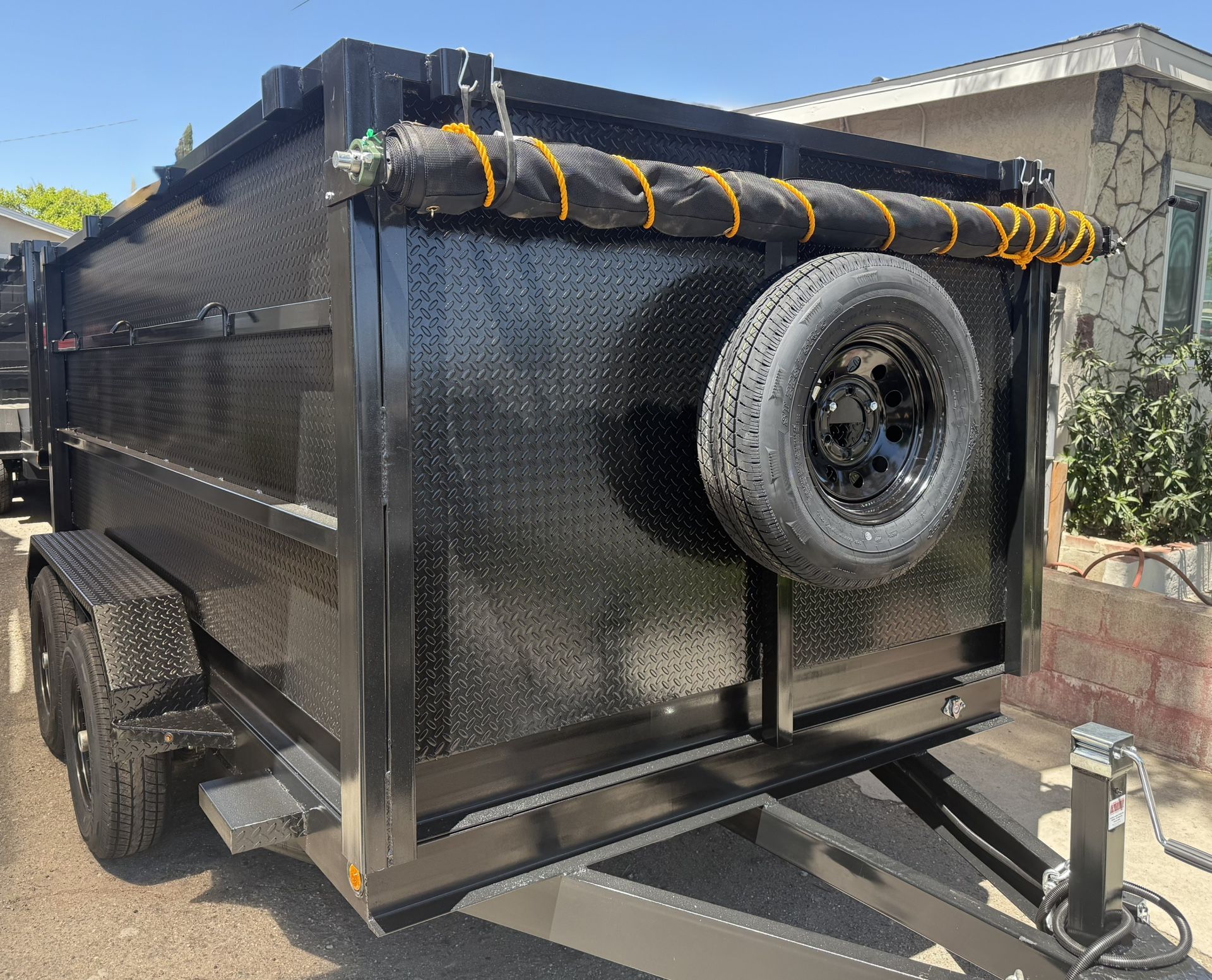 Hydraulic Scissor Lift Dump Trailer 