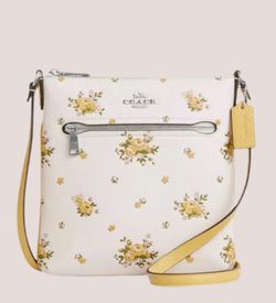Coach Mini Rowan File Bag With Floral Print