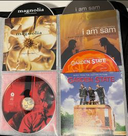 Movie Soundtracks. 6 CDs Forrest Gump, Basketball Dairies, Garden State, Magnolia And I Am Sam Great collection of songs. Includes 6 CDs and album not