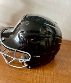 All-Star S7 Youth Batting Helmet W/ Attached Cage BH3000