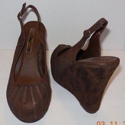 Lili Collection Brown Heels Sz 8
