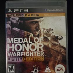 PS3 Game- MEDAL OF HONOR- WARFIGHTER