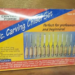 Central Forge 12 pc Wood Carving/Chisel