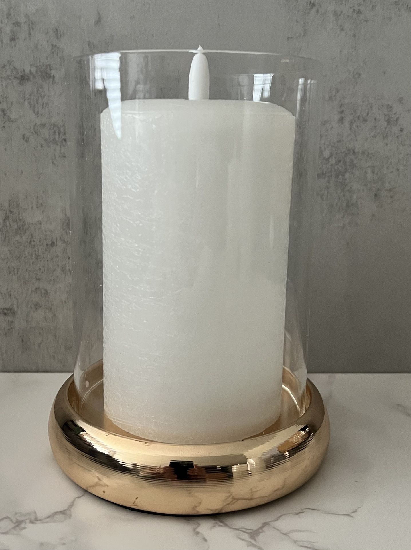 Glass Pillar Candle Holder