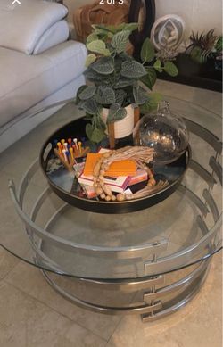 Couch w/glass table set