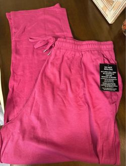 Women’s pink cotton sweat pants Size XXL