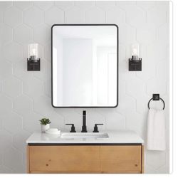 Glacier Bay Modern Rectangle Medicine Cabinet Mirror
