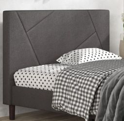 Gray QUEEN bed Frame & Mattress