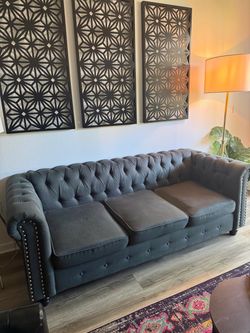 Grey comfortable couch!