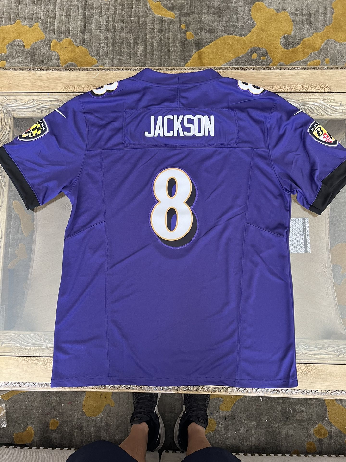 Lamar Jackson Jersey NEW Mens Large Purple Baltimore Ravens