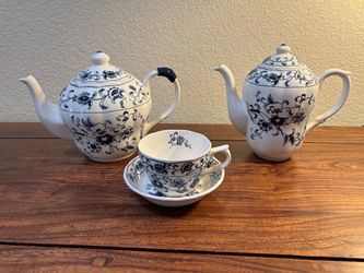Vintage Nikko Double Phoenix Japanese Ironstone Tea & Coffee Set