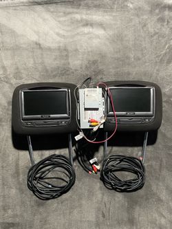 Advent dual car headrest DVD player system