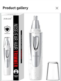 2 Pack Ear, Nose & Facial Hair Trimmer, Battery-Operated, White
Professional, Painless, IPX7 Waterproof, Dual Edge Blades