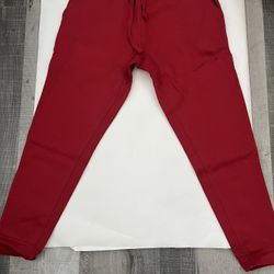 Red Fleece Joggers/Sweatpants
