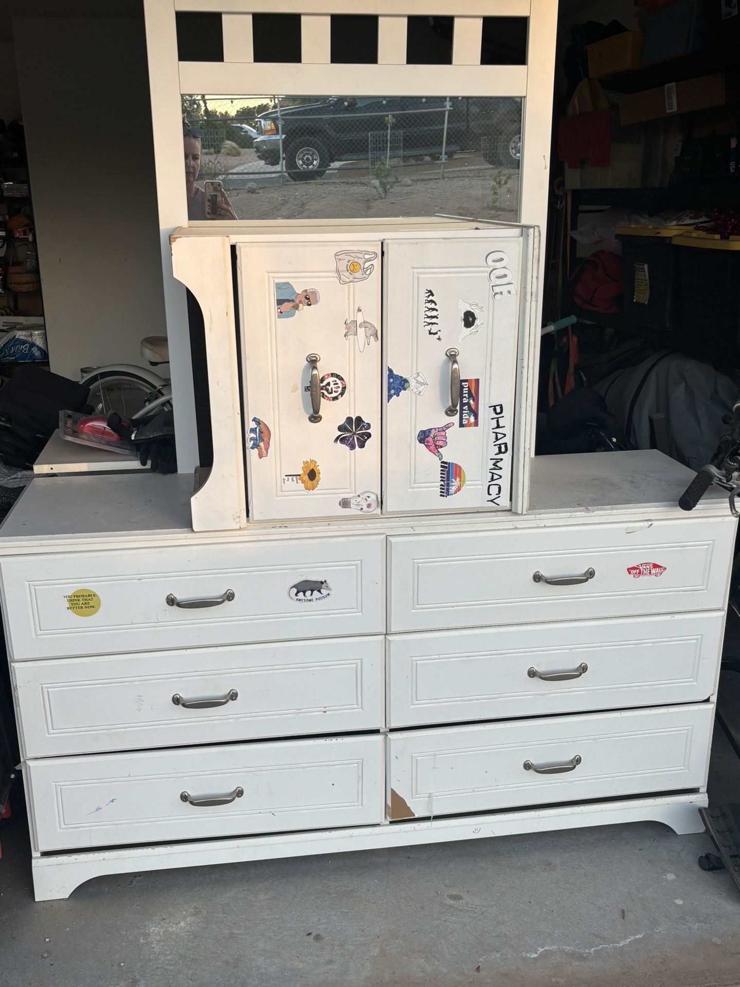 Dresser With Mirror And Nightstand