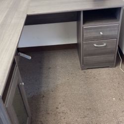 Charcoal Gray Office desk 