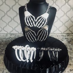 HALLOWEEN/DAY OF THE DEAD JEWELRY-Necklace and Bracelet