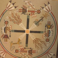 Native American Sand Art Painting 