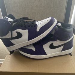 Jordan 1 Court Purple Size 8