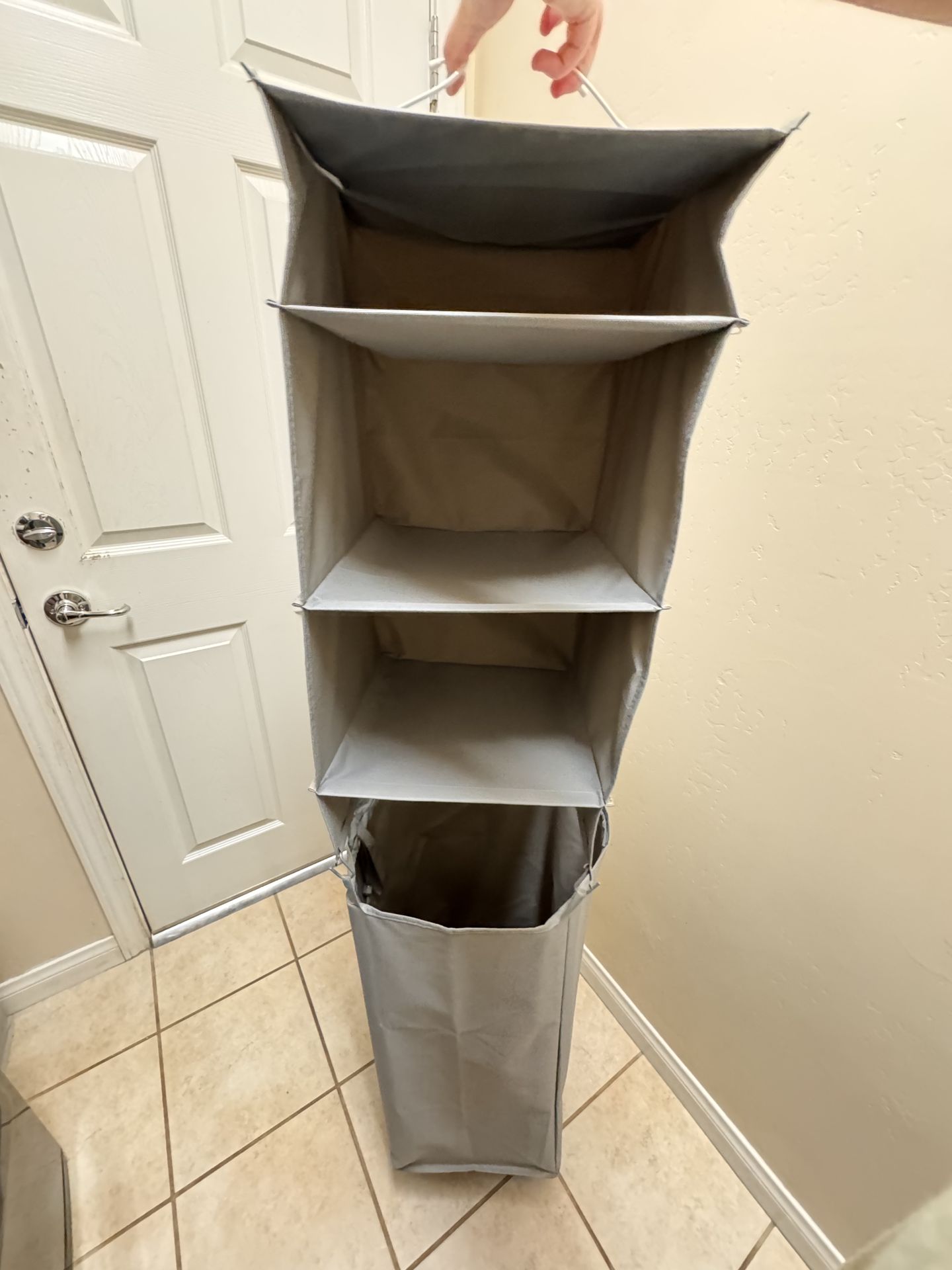 Hanging Closet Organizer with Hamper