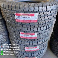 265/70R16 Landspider All Terrain New Set of Tires Installed and Balanced Set de Llantas Nuevas Instaladas y Balanceadas