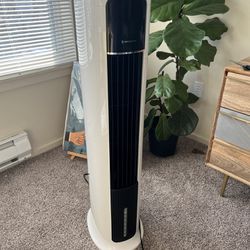 Tower Fan with water tank (cooling and misting) - original price $160, barely used.