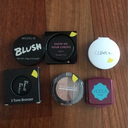 Blush, Bronzers And Eyeshadow 