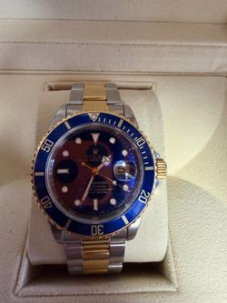 Rolex two tone submariner 18kt model 16613