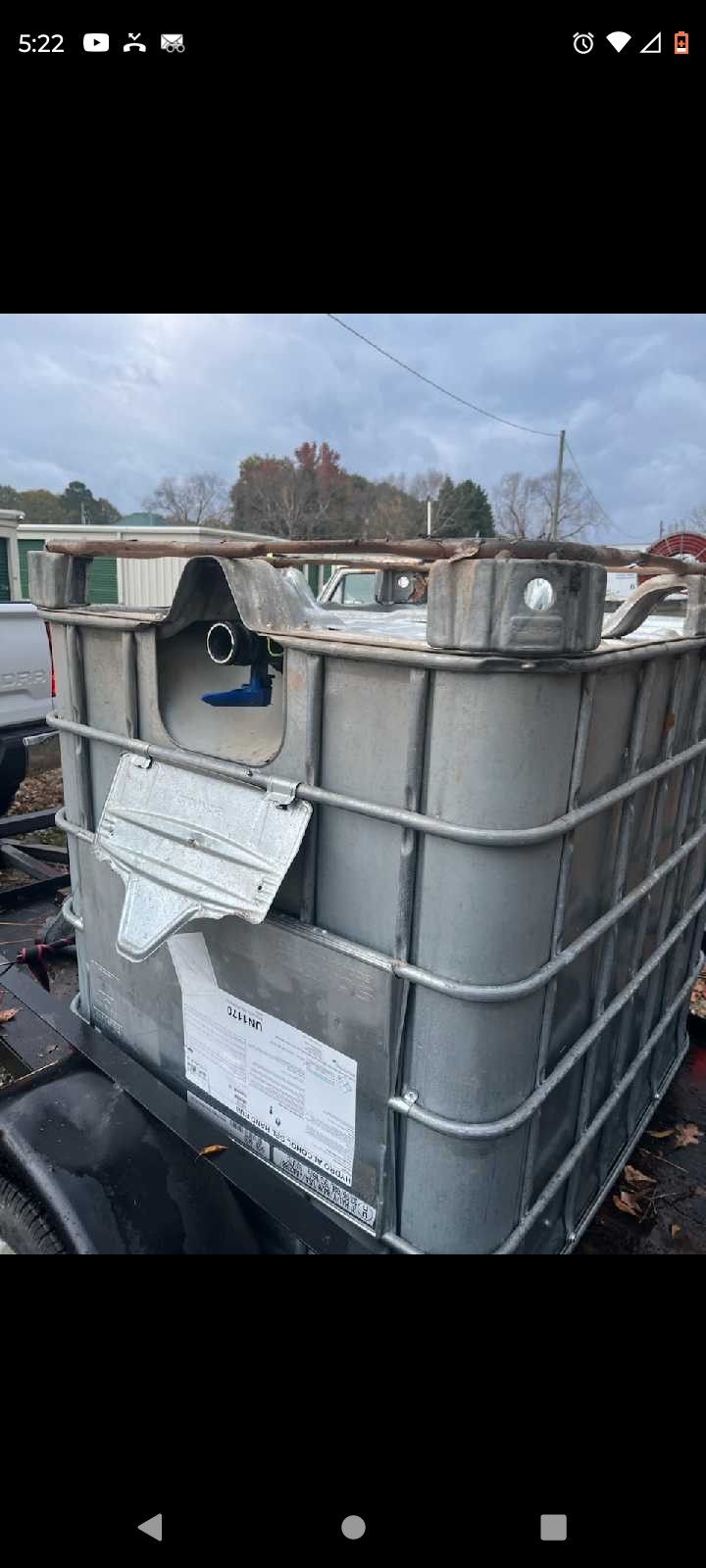 275 Gallon Water Tank