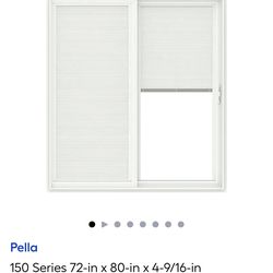 Patio door 72x80 blind in the glass