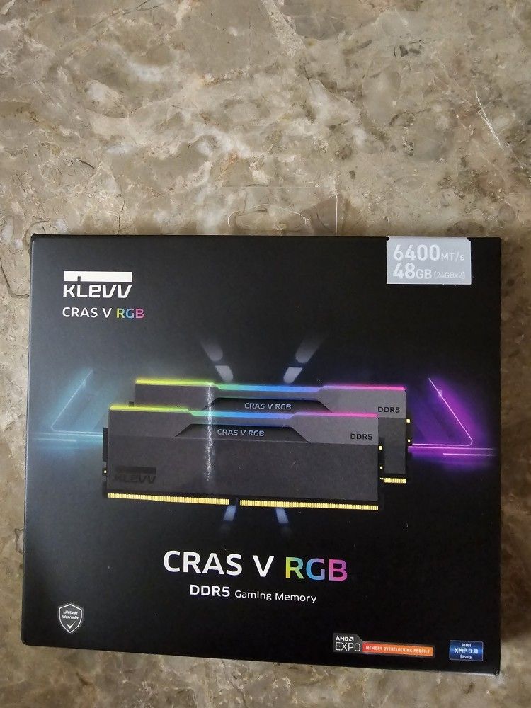 KLEVV CRAS V RGB DDR5 48GB (2x24GB) 6400Mhz CL32