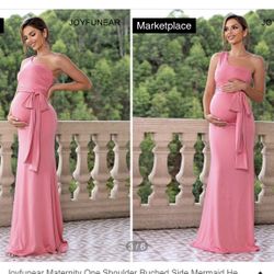 Pink Maternity Dress