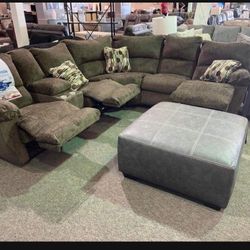 Catnapper 2 Piece Lay Flat Chocolate Reclining Sectional Couch / Living Room Set 👌 Brand New ✨ In Stock 👍