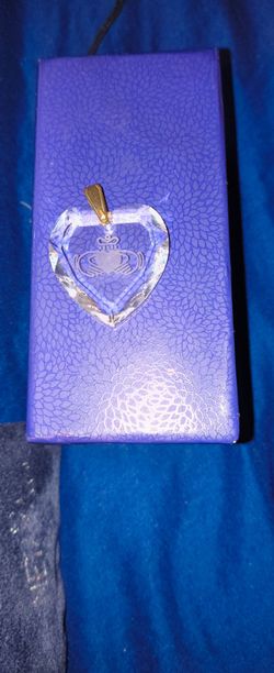 Vintage Crystal Heart Pendant