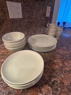 plates bowls cups ceramic dish set