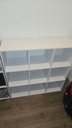9 Cube Organizer White