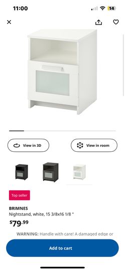 IKEA NEW unused unbuilt/unopened night stands (2)