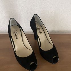 Women’s Black Dress Heels Shoes 