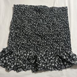 ruffled skirt