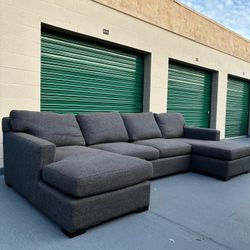 Crate & Barrell Down Feather Sectional Couch 🛻Delivery Available🛻