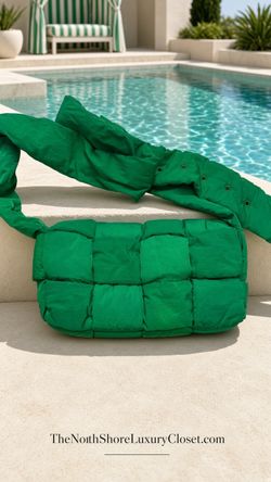 Bottega Veneta Green Padded Cassette Bag