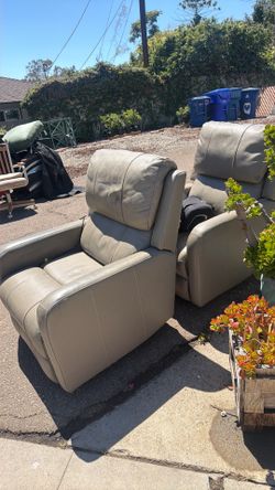Free.  Leather recliners