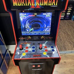 Arcade 1UP MK Legacy 12-1 with riser.