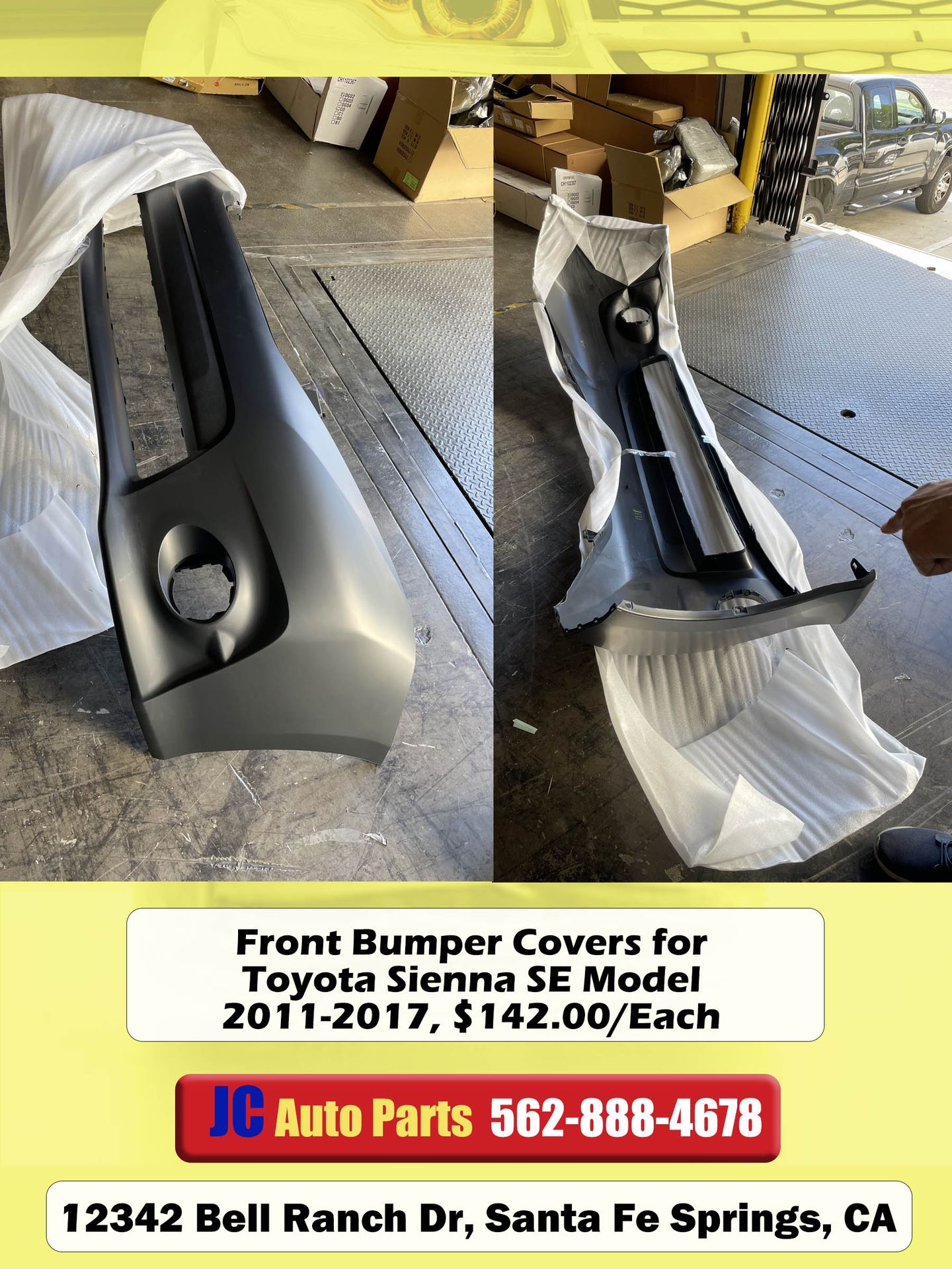Front Bumper Covers for Toyota Sienna SE Model 2011 2012 2013 2014 2015 2016 2017