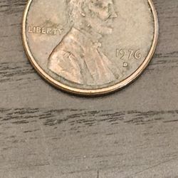 1976 D Penny One Cent Error